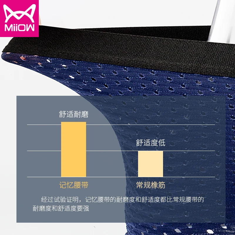 MiiOW Sport Elastic Belt 3A Grade Antibacterial Regenerated Cellulose Fiber Moisture Absorbent Soft Elastic Men Underpants