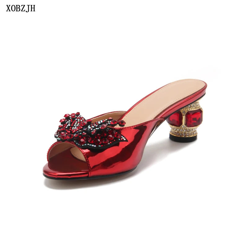 Брендовая обувь Дизайнерские летние босоножки Женские роскошные на коротком