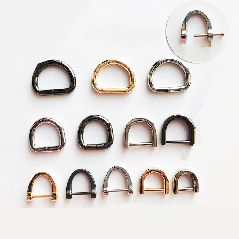 Металлическая пряжка D образного кольца для сумок металлические аксессуары винт