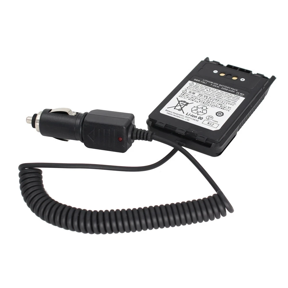 YAESU SBR-14LI chargeur de voiture éliminateur de batterie DC12V pour Yaesu VX-8R VX-8DR VX-8GR FT-1DR FT1XD FT-2DR radio FNB-10