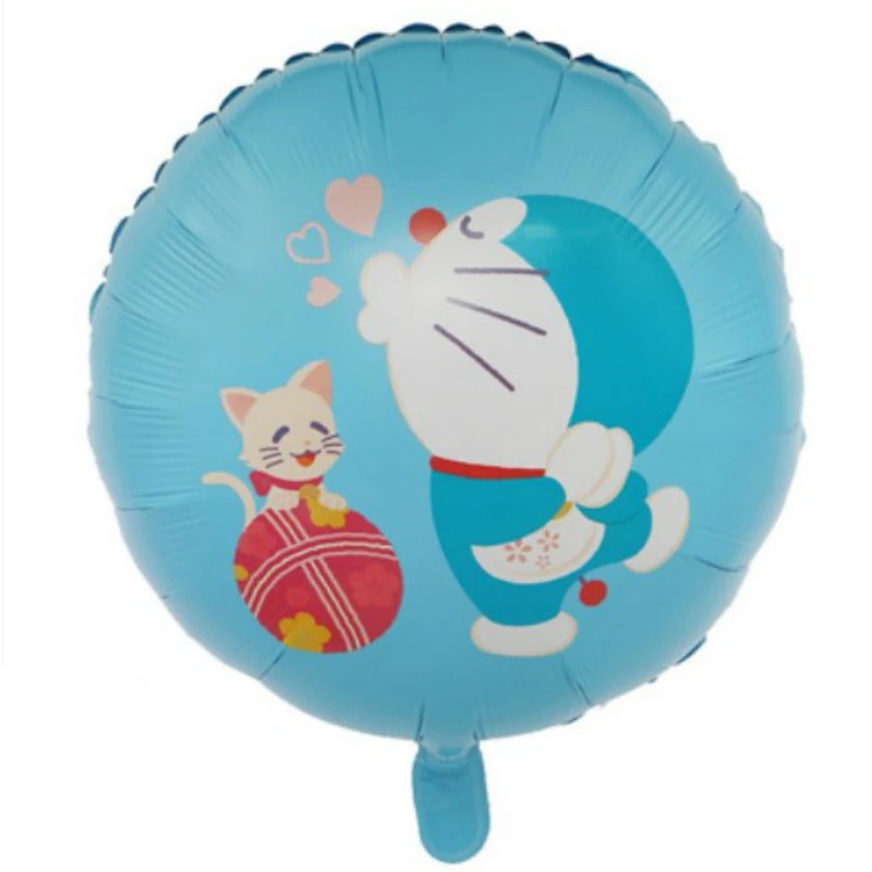 1" Корона часы кошка алюминиевая пленка шар мультфильм Doraemon робот кошка шар День рождения украшение шар - Цвет: 02