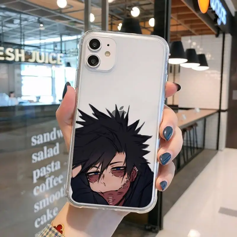 

dabi boku no hero academia manga Phone Case Transparent for iPhone 11 12 mini pro XS MAX 8 7 6 6S Plus X 5S SE 2020 XR