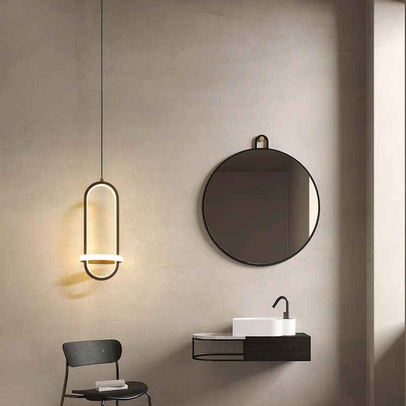 

Simple Pendant Light LED Modern Lamp For Indoor Living Dining Room Bedroom Bedside Kitchen Lustre Fixture Minimalist