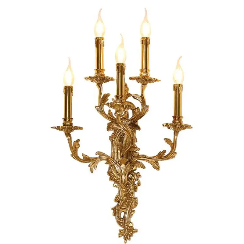 5 стрелок золотые светодиодные свечи настенные светильники Светильник ing Бар