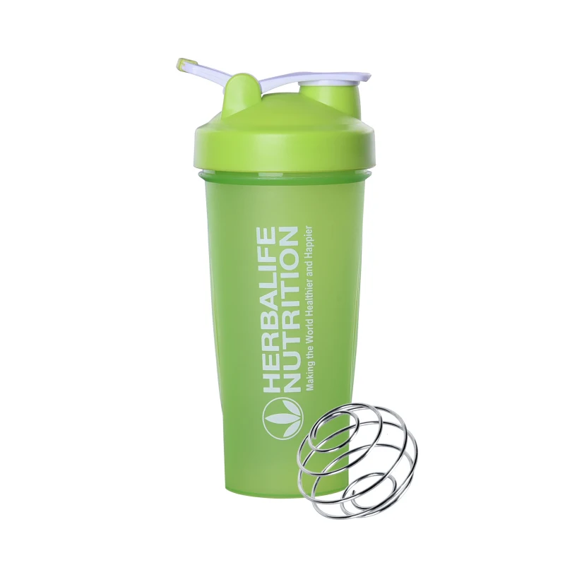 С фабрики 5 ярких цветов Новинка 500 мл Herbalife питательная пластиковая бутылка для воды портативная прозрачная Спортивная бутылка для воды - Цвет: 600ml green