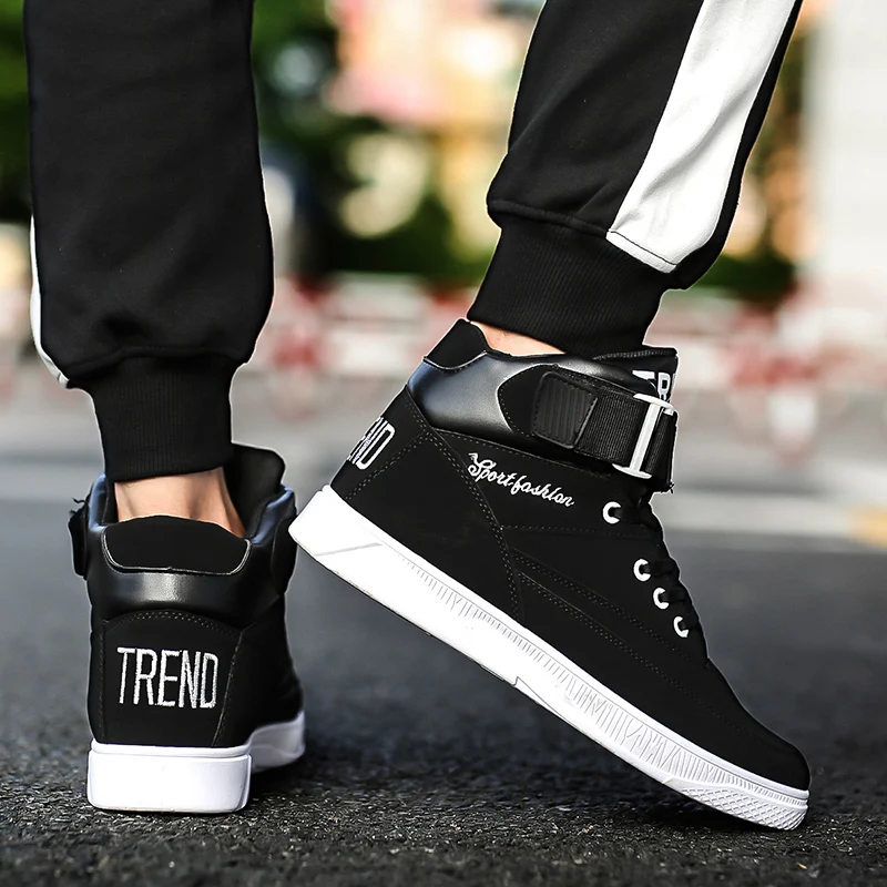 Мужская Высокая обувь для скейтбординга Всесезонная спортивная нескользящая в