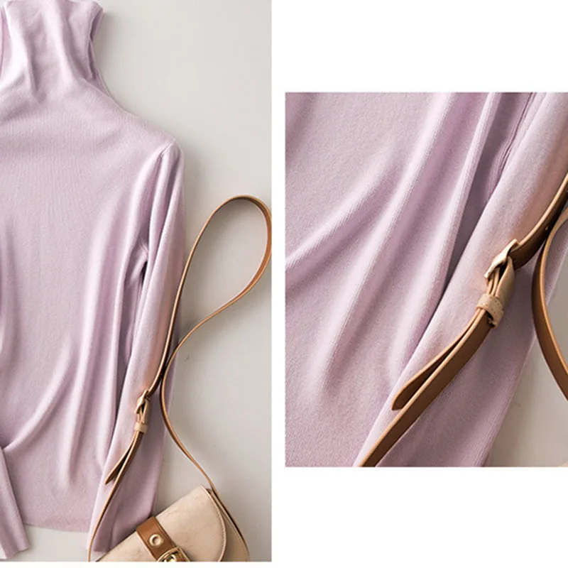 

Winter Fashion Women Solid Turtleneck Sweater Female Long sleeve Chic Elegant Ladies Jumpers Sweater Pull Femme Autumn New OK444