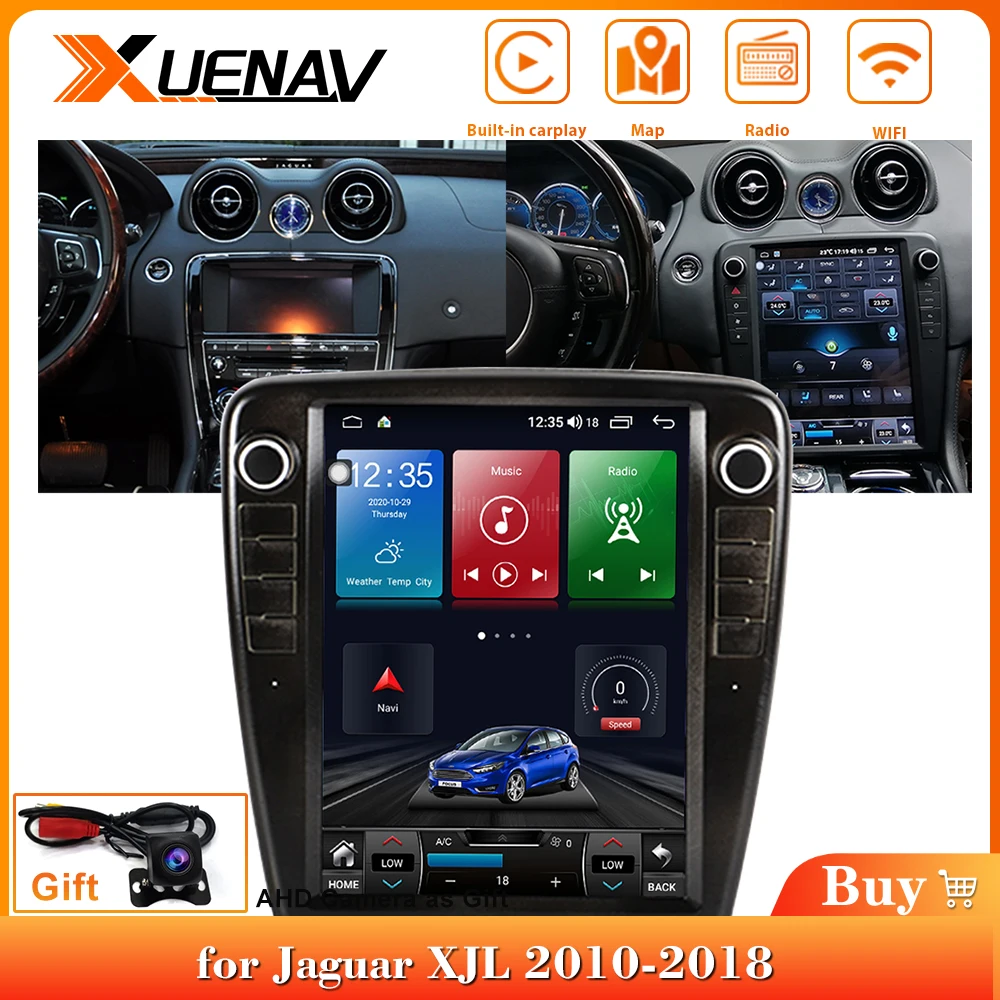

Автомагнитола для Jaguar XJL 2010-2018, 2 Din, GPS-навигатор, 4 + 64 ГБ