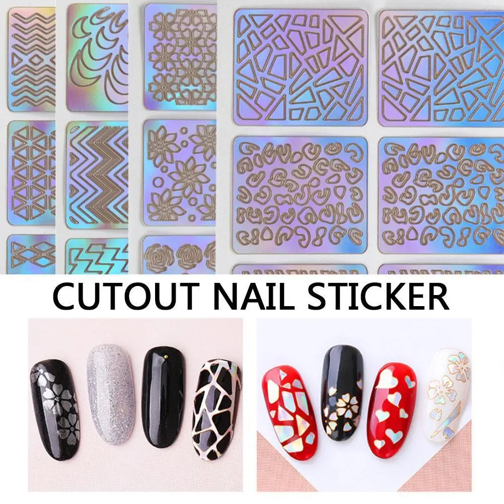 Винил для ногтей трафарет набор шаблон наклейка художественные советы Аэрограф