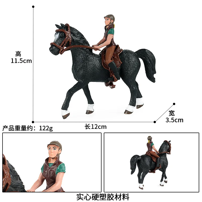 Имитация лошадей животных фермы стабильный хормен песок стол экшн-фигурка ПВХ