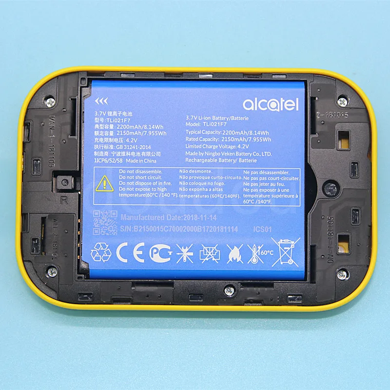 Мобильный Wi-Fi роутер Alcatel EE120 Cat12 600 Мбит/с EE70 300 4G LTE 4GEE и зарядное устройство PK huawei
