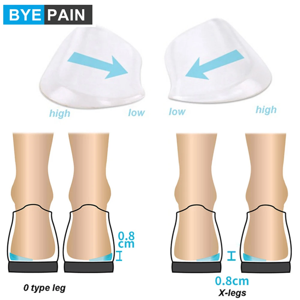 Фото 1 пара гелевые ортопедические стельки вставки для обуви средний и боковой