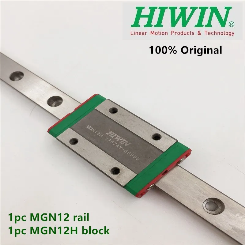 1 шт. оригинальная линейная направляющая Hiwin MGN12 100 150 200 250 300 350 400 450 500 мм MGNR12 направляющая + 1 шт. блок MGN12H cnc 12 мм 1 шт. оригинальная линейная направляющая Hiwin MGN12 100 150 200 250 300 350 400 450 500 мм MGNR12 направляющая + 1 шт. блок MGN12H cnc 12 мм