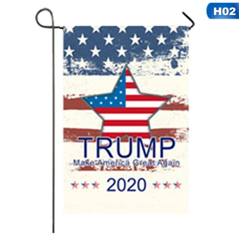 Флаг Трампа 2020 30*45 см двусторонний Печатный флаг Дональда стандарта Keep America Great