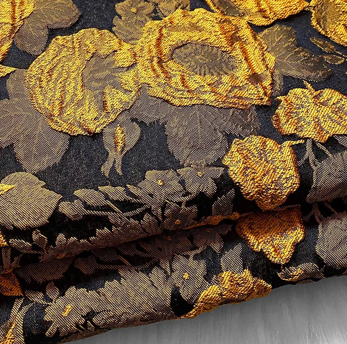 Итальянская блестящая золотая нить импортная Высококачественная жаккардовая