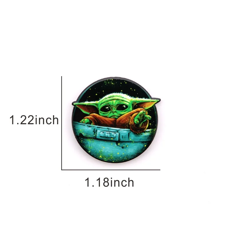 

Baby Grogu Badges Anime Cosplay Costumes Accessories Kawaii Pins Props