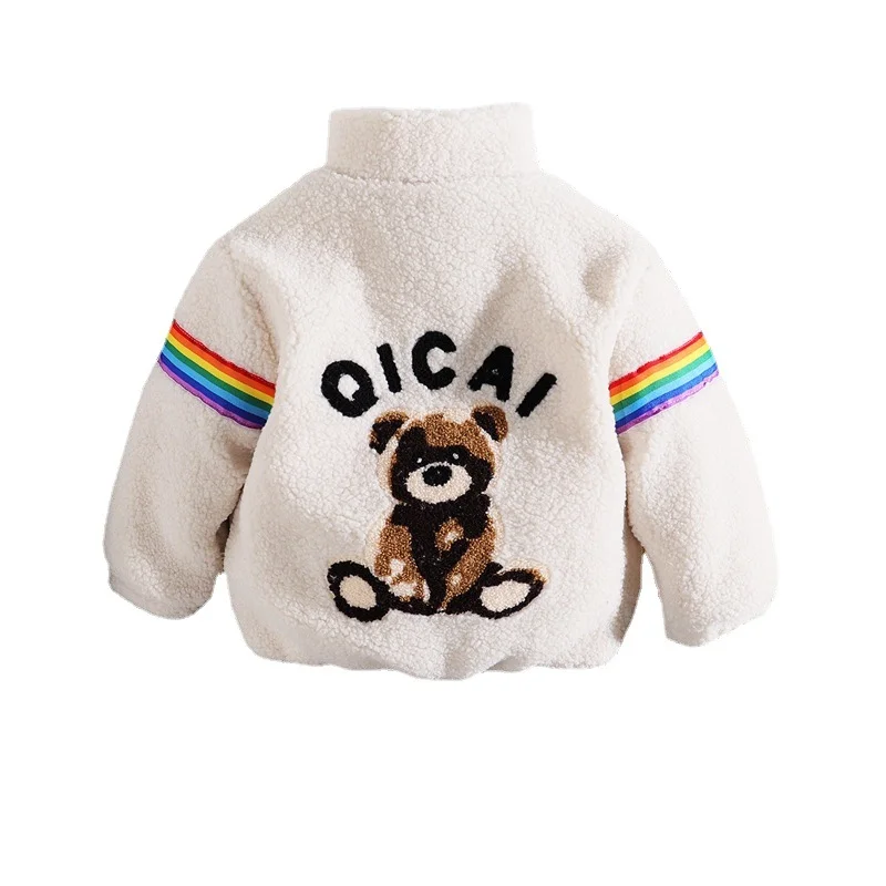 

New Autumn Winter Baby Girl Clothes Children Boys Fashion Cartoon Thick Jacket Toddler Casual Costume Infant Outerwear Kids Coat