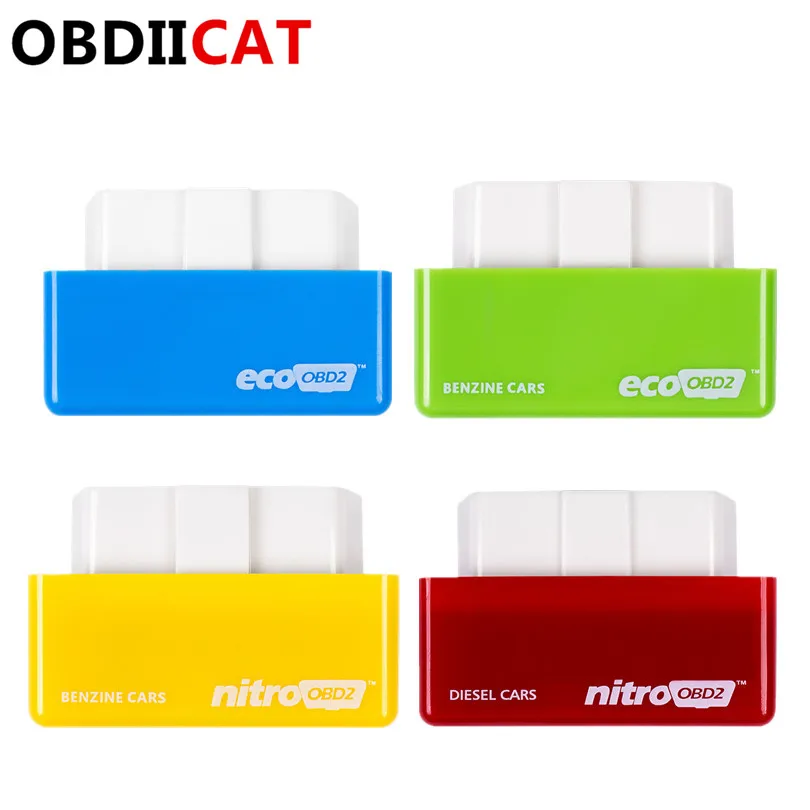 Самая низкая цена Nitro OBD2 EcoOBD2 Benzine автомобильный чип тюнинг коробка хорошая вилка