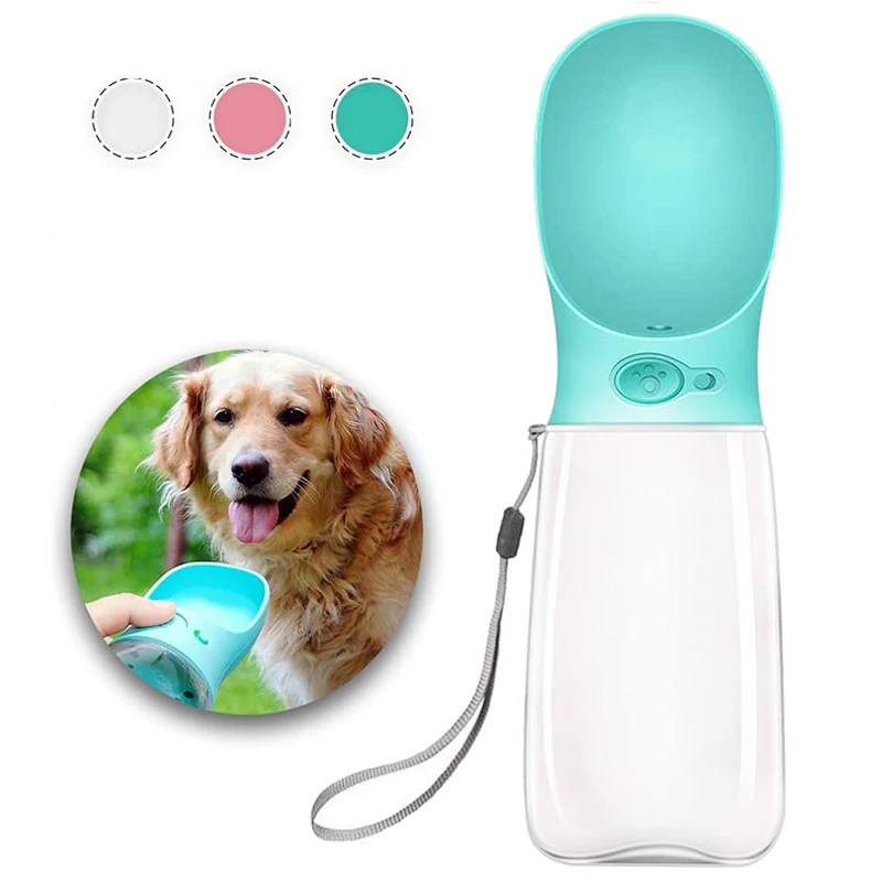 Портативная собачья бутылка для воды маленьких больших собак путешествий щенков