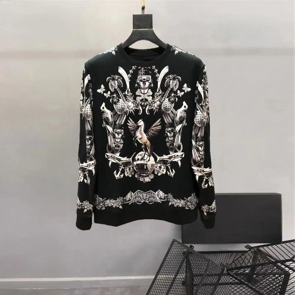 

Мужская модная повседневная толстовка с принтом в стиле хип-хоп, модель A464