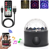 9w bluetooth speaker magic ball light music player disco crystal stage lamp for wedding xmas new year home ktv party decoration