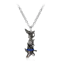 the new league of legends game peripheral pendant necklace trending personality fashion jinx weapon necklace jewelry wholesale
