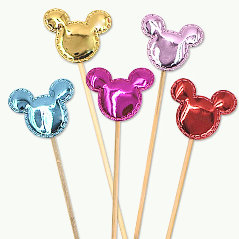 5 шт./лот прекрасное Сердце Звезда Корона торт Топпер на день рождения кекс флаг