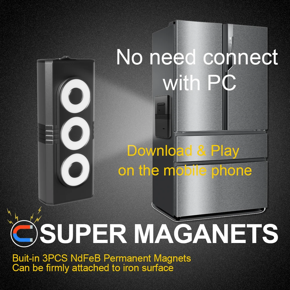 

2000mAh Battery Portable Mini WiFi Voice Activated Recorder , No Need Connect with PC, Download & Play On The Mobile