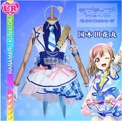 Kunikida Hanamaru Love Live! Sunshine! Aqours Chika Ruby Kanan Dia вы аркадная игра 3rd всех членов униформы косплей костюм - Цвет: Kunikida Hanamaru