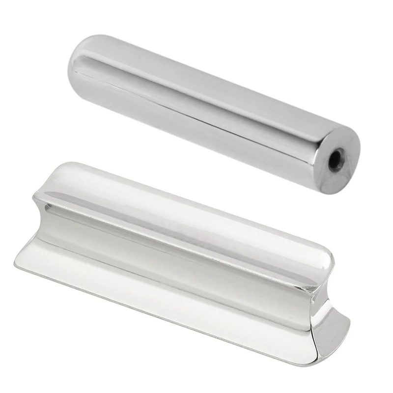 1 шт. твердый тональный слайд для гитары из нержавеющей стали Hawian серебряный и