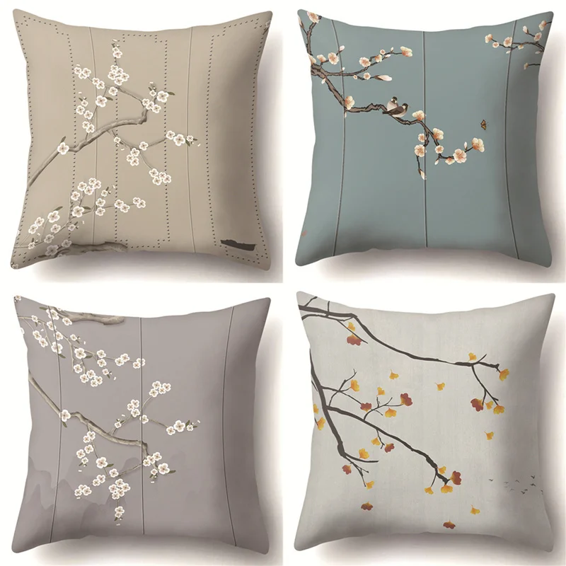 Новая яркая картина маслом цветок растение полиэстер Наволочка украшения для