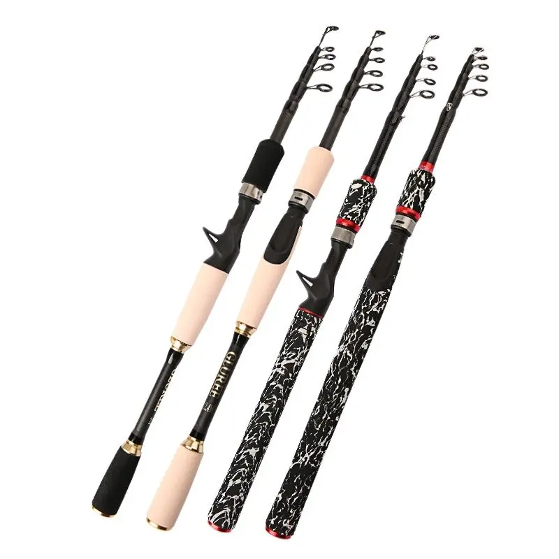 

2021 Hot Rod Telescopic Spinning Rods 1.8m 2.1m 2.4m 2.7m M Power Carp Lure Spinnings Fishing Pole For Fishing