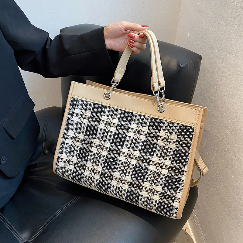 

Сумка-тоут женская из искусственной кожи, с короткой ручкой, винтажная, 2021