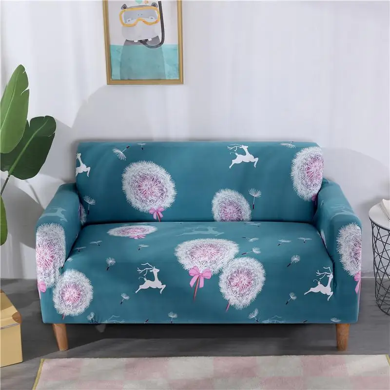 Эластичный чехол для дивана с цветочным принтом плотное покрытие углового