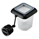 Vastocean аквариум Замороженные красные Червячные Чашки Магнитный питатель для 15 мм толщина стекла