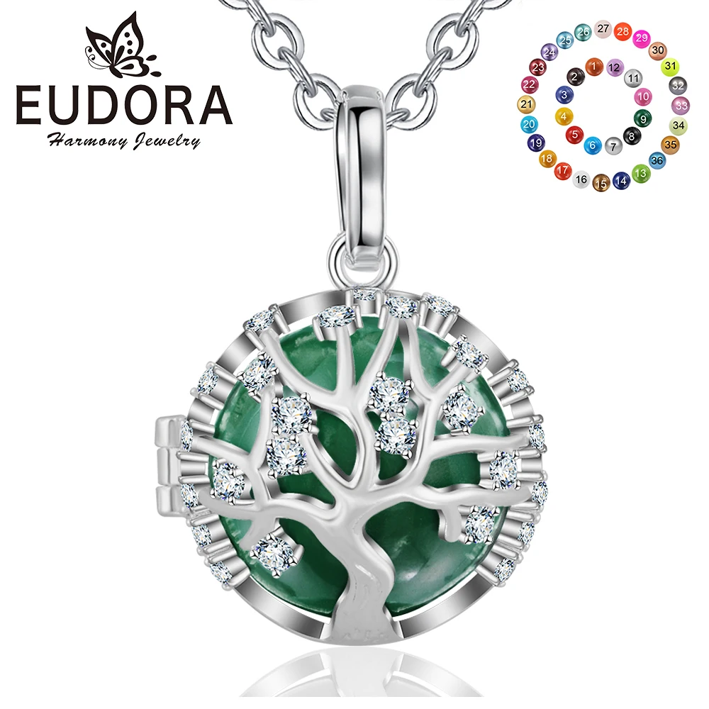 Кулон с кулоном из фианита Eudora 20 мм кристаллом для всей семьи|harmony bola|pregnancy jewelrylocket