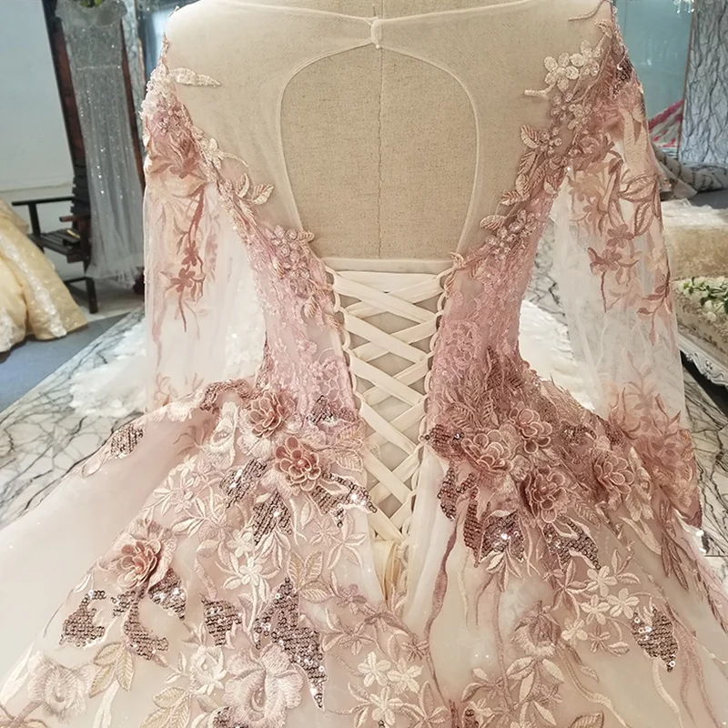 LS9444 цвет цветы красивое платье быстрой доставки из фарфора длинный рукав