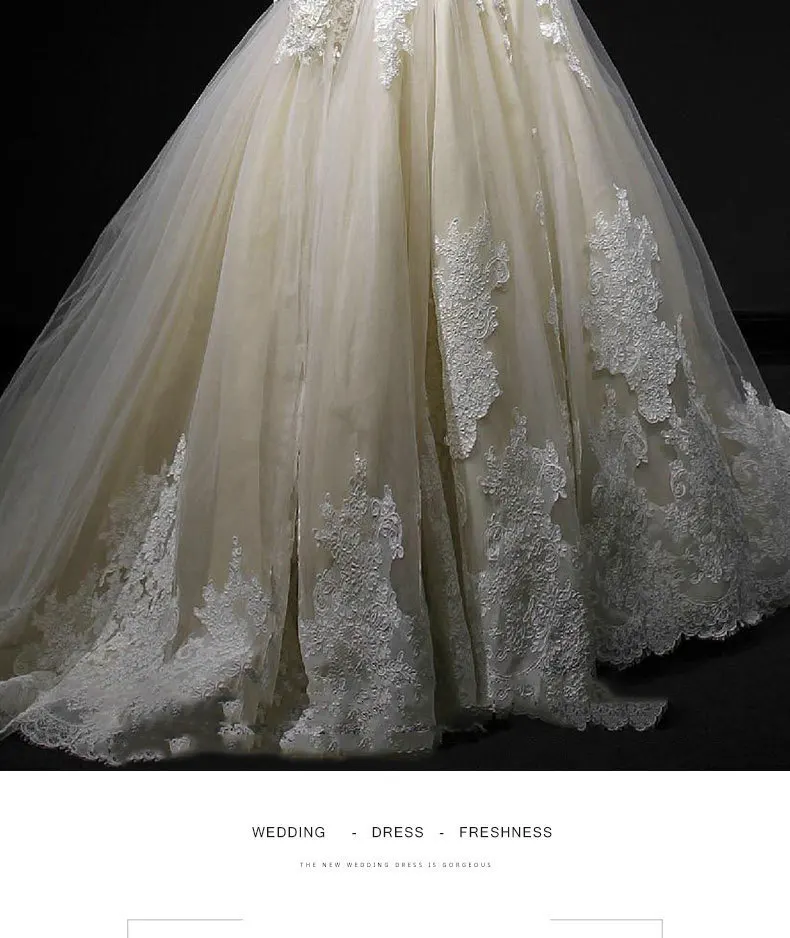 Vivian's Bridal, кружевное бальное платье с аппликацией, свадебное платье, сексуальное, глубокое, иллюзионное, Сетчатое, с открытой спиной, с длинным рукавом, на заказ, свадебное платье