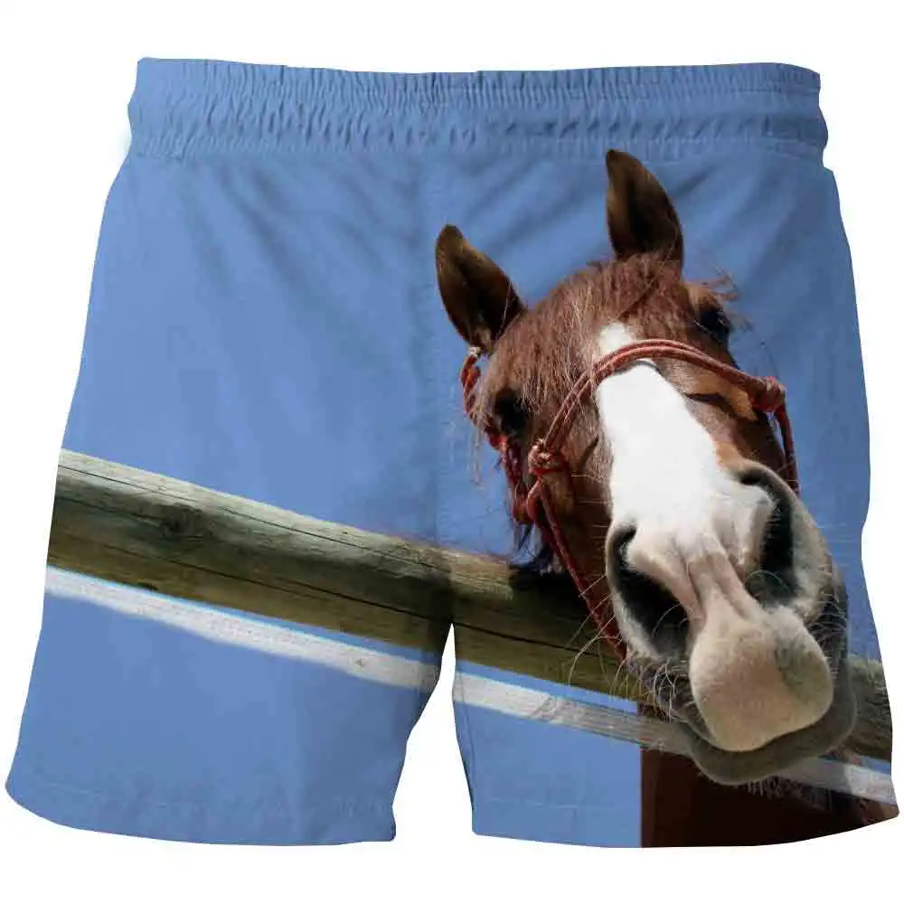 Шорты в стиле Харадзюку для мальчиков милые повседневные пляжные с 3d принтом