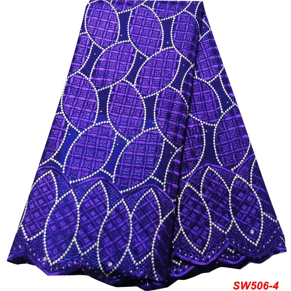 

Hot Sale African Dry Lace Fabric Cotton Garment Material Swiss Voile Lace In Switzerland Nigerian Lace Fabrics for Sewing V506