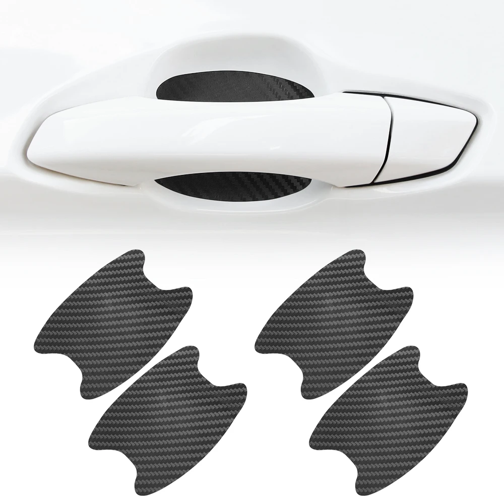 Наклейка на дверную ручку автомобиля из углеродного волокна для vw gol ford passat b6 fiat