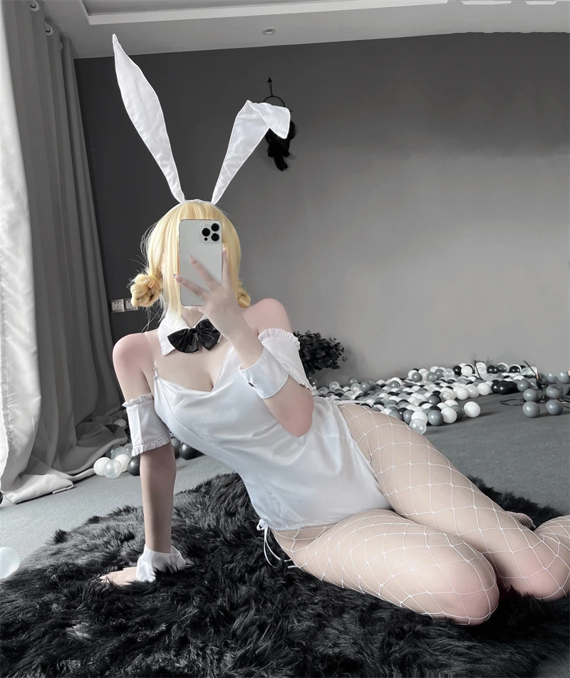 

KDA ALL OUT Costume Senpai Erotic Sexy Cosplay for Women Rabbit Suit Jumpsuit LOL Game Bunny Girl Cute Anime Kawaii Bodysuit New