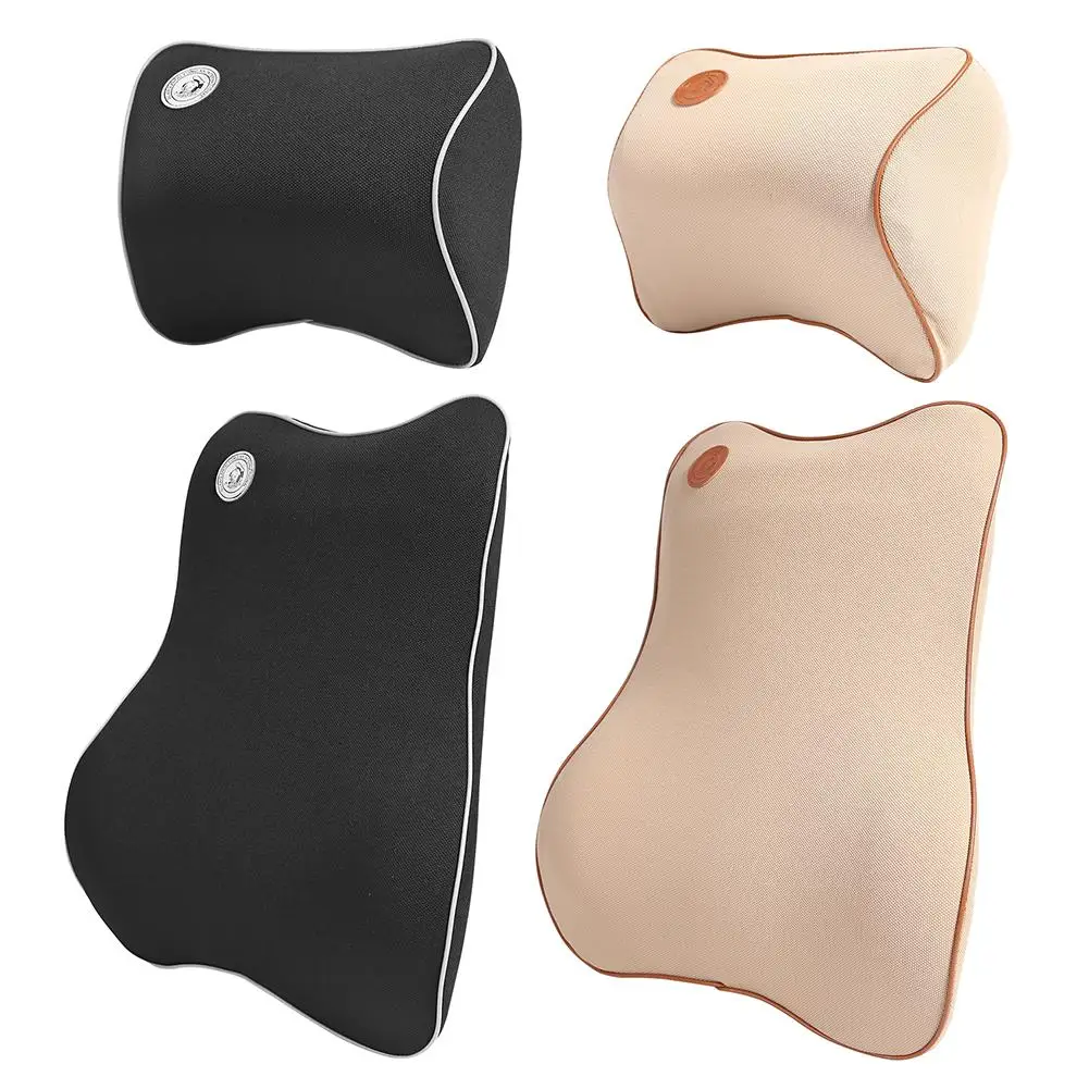 VODOOL 3D Memory Foam Car Pillow Headrest Neck Rest Seat Waist Lumbar Back Support Cushion Auto Interior Accessories New | Автомобили и