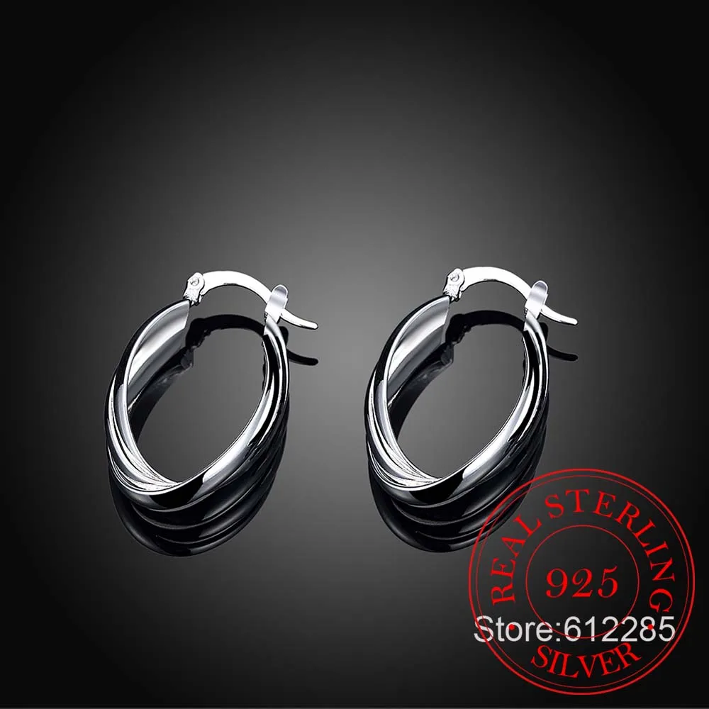 Женские серьги кольца из серебра 925 пробы модные корейские винтажные милые для