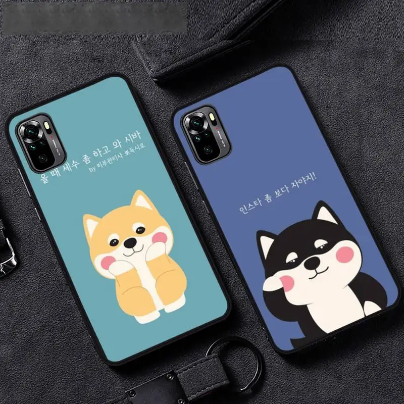 

Cartoon Cute Corgi Funny Design Phone Case For Xiaomi redmi mi note 9 9a 8 8a 10 9 9s 8 8t 7 9t 10 pro max Cover Funda Shell