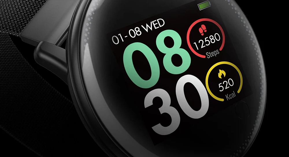 UMIDIGI Uwatch2 Smart Watch For Andriod,IOS 1.33' Full Touch Screen IP67 25 days Standby 7 Sport Modes Full Metal Unibody reloj