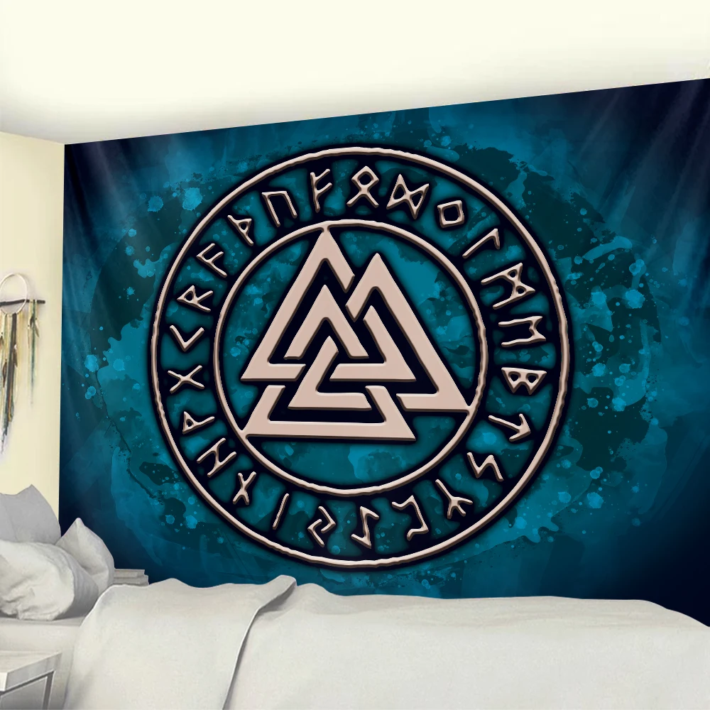 Скандинавский Викинг Таро психоделическая сцена богемный Декор для дома