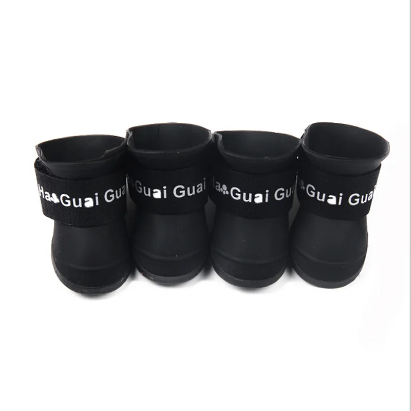 Прочные резиновые сапоги для домашних животных водонепроницаемая обувь собак