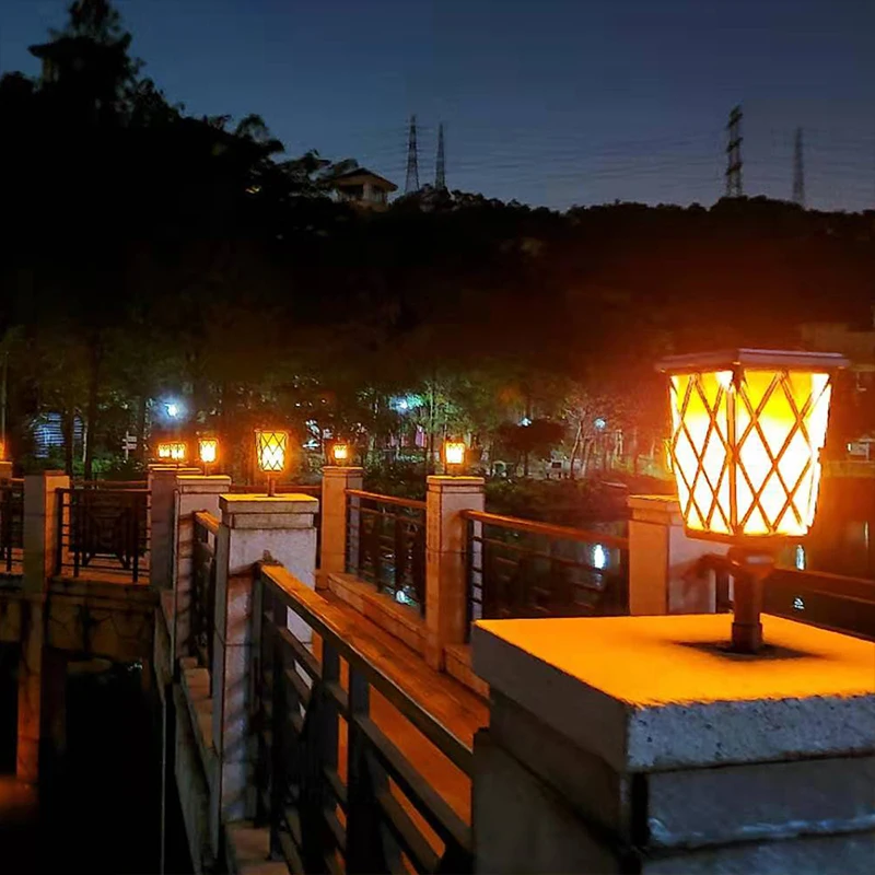 

LED Solar Garden Night Lights RGB Colorful Landscape Lighting Flame Lamp Outdoor Christmas Decor Pathway Backyard Home Decor