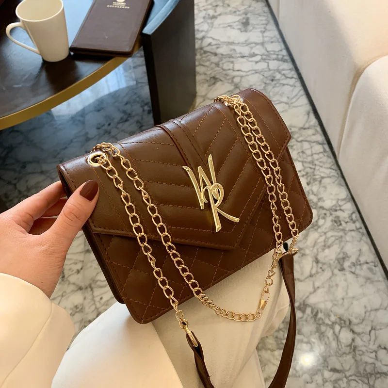 

Metal Letters Shoulder Bag Messenger Crossbody Bag Women's Soft Leather Small Shoulder Bags Women Mini Cross Body Purse Female